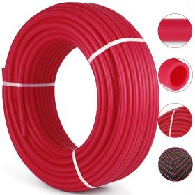 VEVOR Oxygen Barrier PEX Tubing - 1/2 Inch X 500 Feet Tube Coil - EVOH PEX-B Pipe for Residential Commercial Radiant Floor Heating Pex Pipe (1/2" O2-B