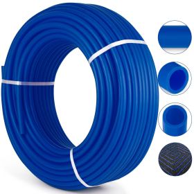 VEVOR 3/4" PEX Tubing 300Ft Non-Barrier PEX Pipe Blue Pex-b Tube Coil for Hot and Cold Water Plumbing Open Loop Radiant Floor Heating System PEX Tubin